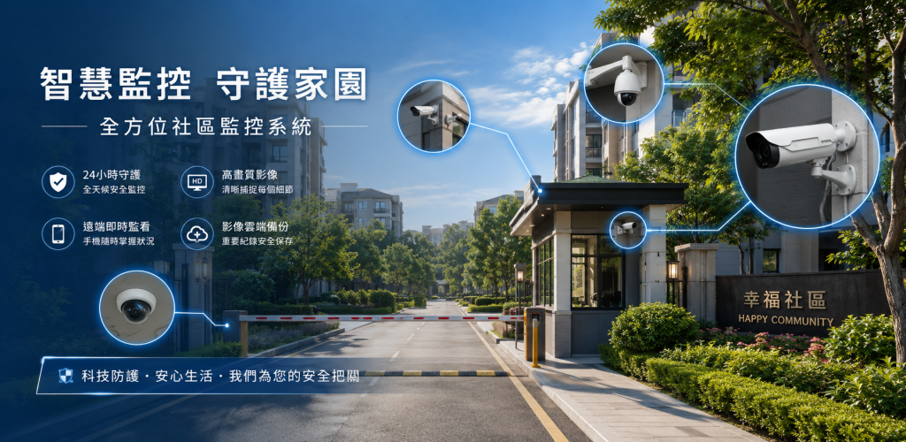 社區監控系統適合社區大樓與管委會使用