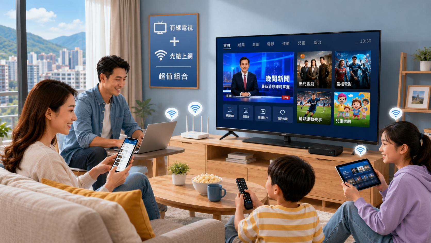 汐止網路加第四台 光纖網路與有線電視搭配