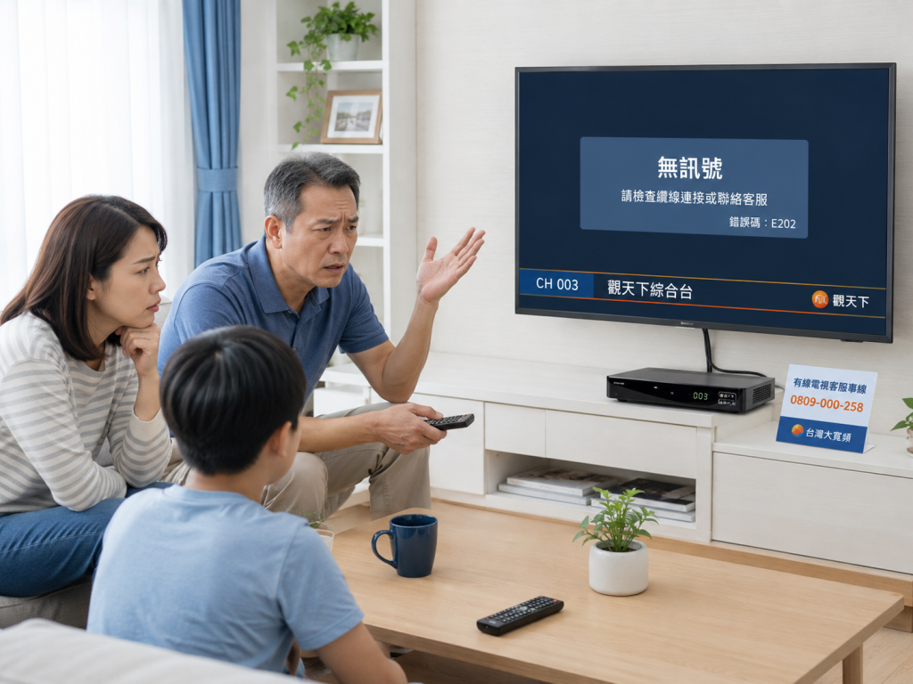 第四台無法收視怎麼辦？12 種常見有線電視障礙排除｜無訊號、馬賽克、沒聲音一次看